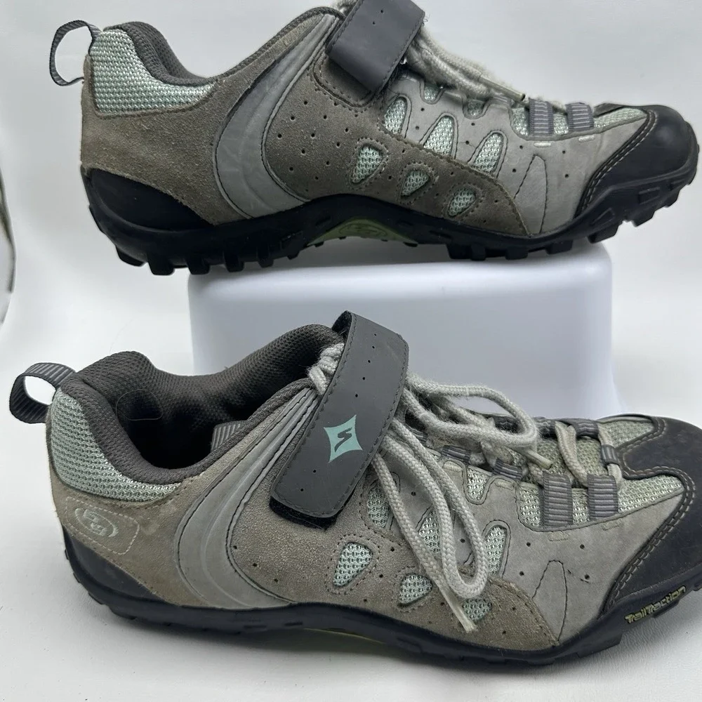 Specialized Women Tahoe WMN MTB Mountain Bike Cycling‎ Shoes 6127-2140 Gray Sz 9